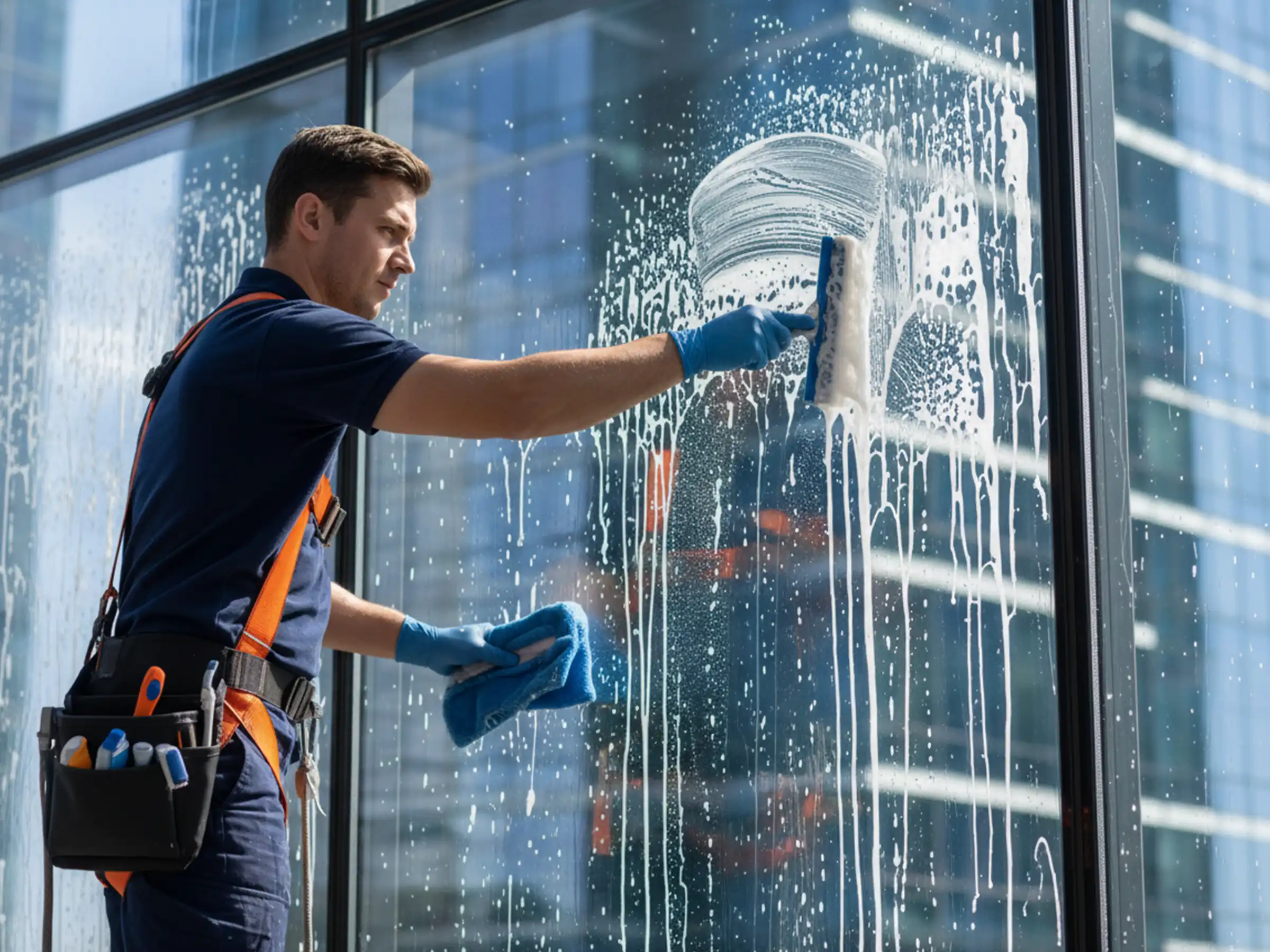 Professionelle Fensterreinigung in Mannheimr Bürogebäuden